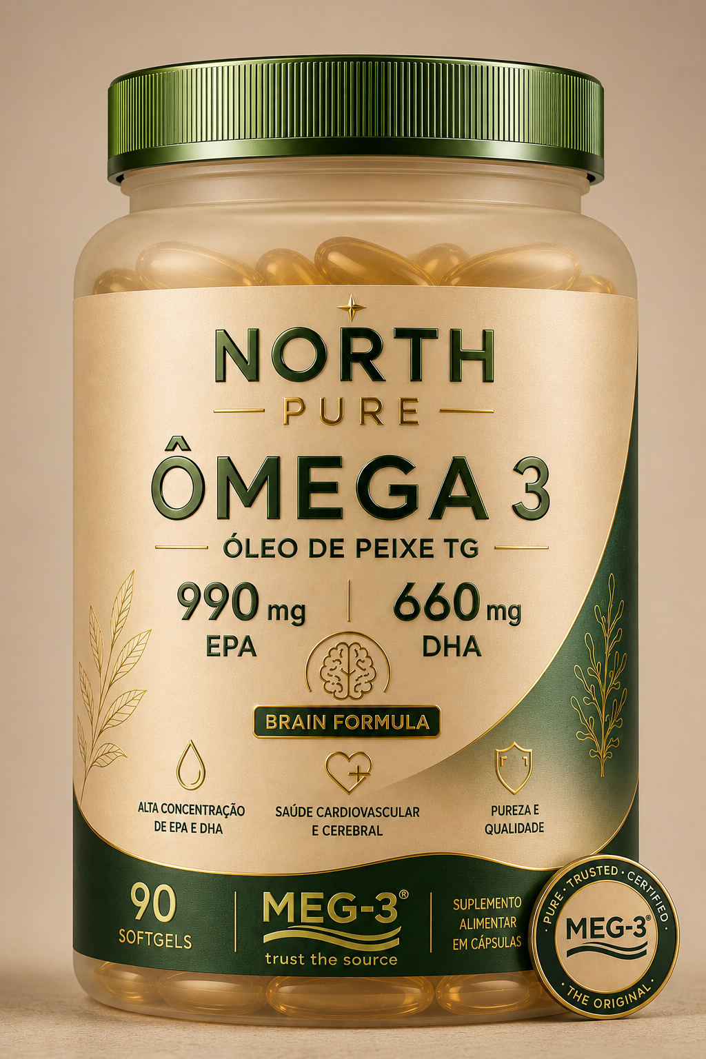 Ômega 3 Óleo de Peixe TG
